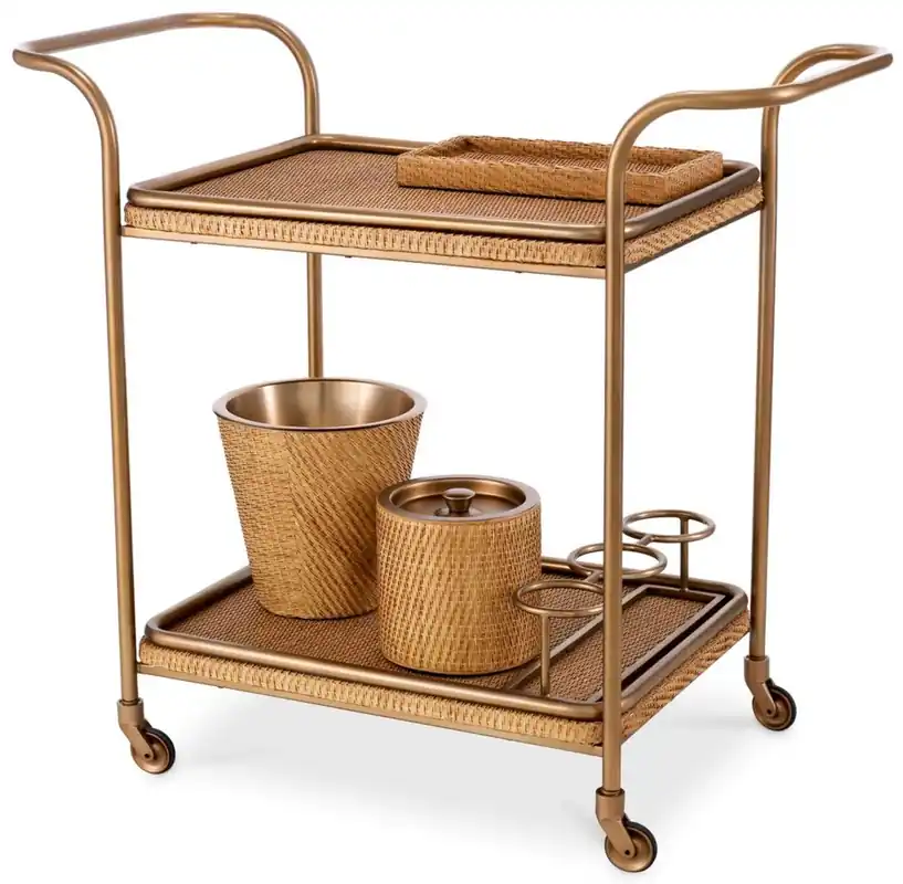 Casa Padrino carrito de servicio de lujo natural / latón vintage Jetzt Bestellen