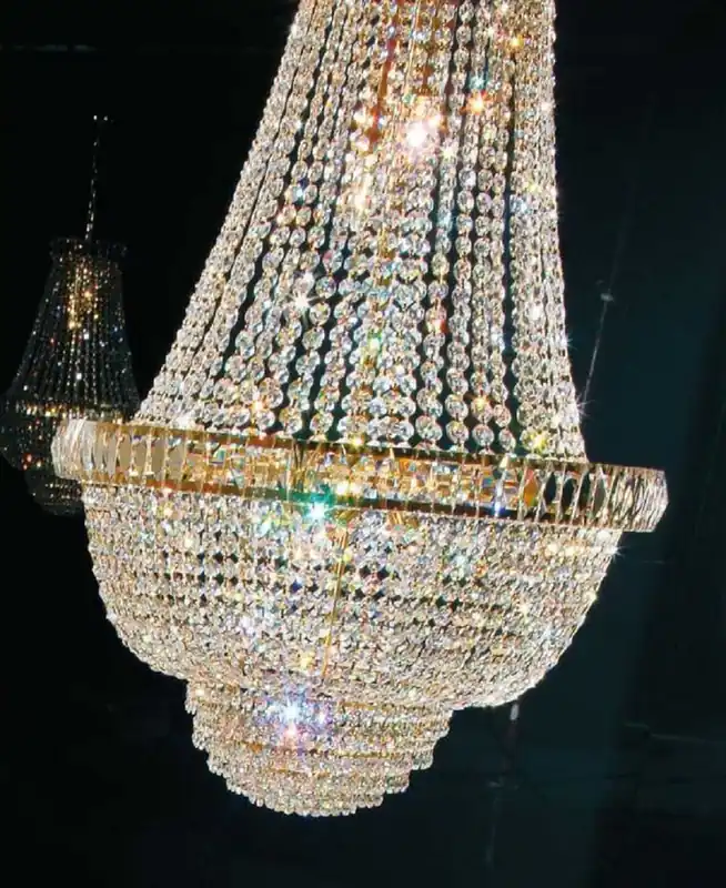 Casa Padrino Araña de Luces Barroco de Lujo Oro Ø 64 x A. 86 cm - Hecho en Italia Begrenztes Angebot