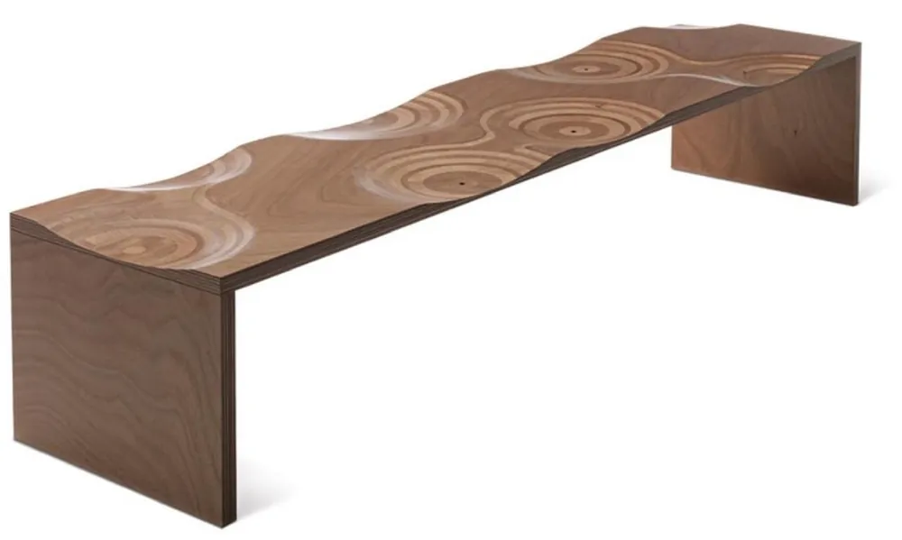 Bestseller Casa Padrino Banco de Jardín de Lujo Natural / Marrón 200 cm - Hecho en Italia