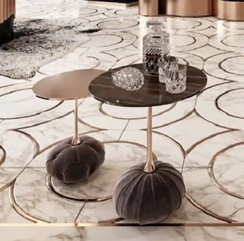Casa Padrino conjunto de mesa auxiliar de lujo negro / cobre Neue Ware