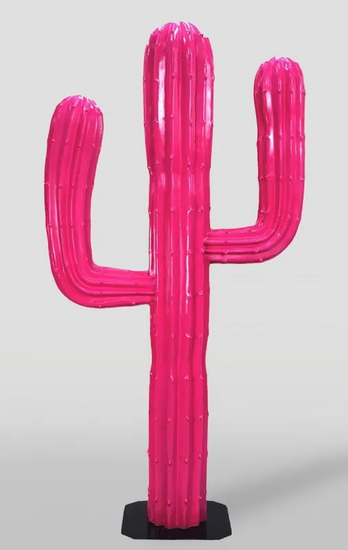 Casa Padrino cactus decorativo XXL rosa / negro A. 180 cm Sonderangebot