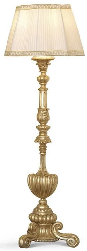 Aktuell Casa Padrino lámpara de pie barroco de lujo oro / crema A. 180 cm - Hecho en Italia