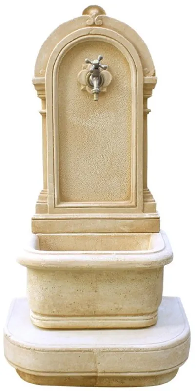 Casa Padrino fuente de pared Art Nouveau arena / plata A. 112 cm Ausverkauf