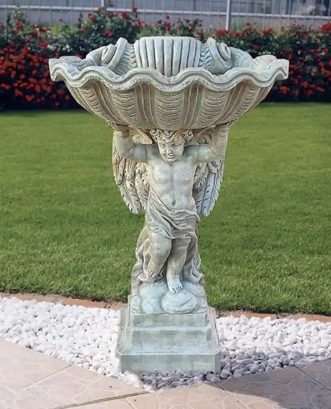 Casa Padrino maceta barroco de lujo ángel gris A. 105 cm - Hecho en Italia Knallerangebot