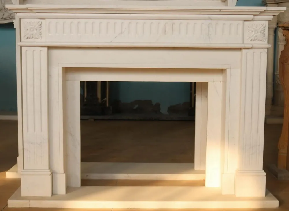 Casa Padrino marco de chimenea de mármol barroco de lujo blanco 141 x A. 120 cm Sonderangebot