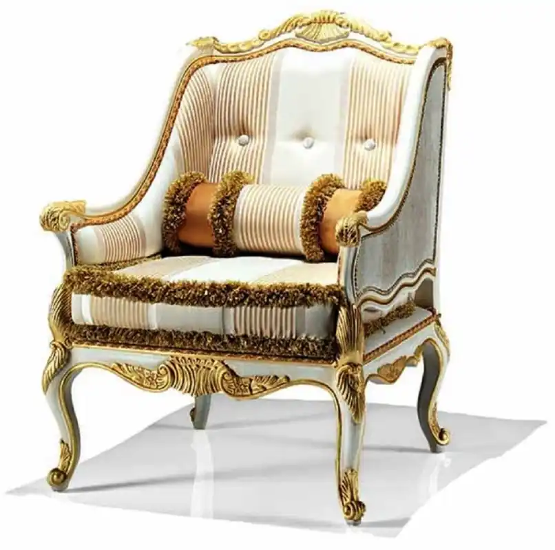 Casa Padrino sillón barroco de lujo marfil / oro - Hecho en Italia Super-Preis