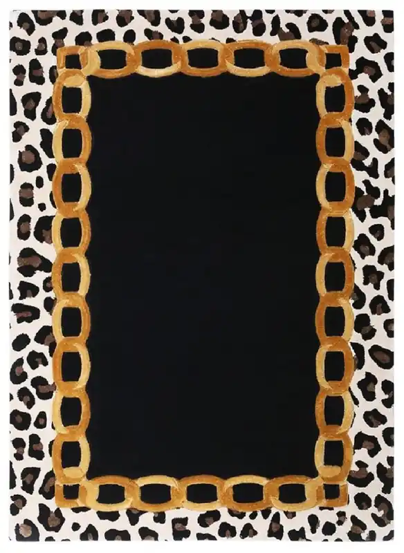 Expressversand Casa Padrino Alfombra de Lujo con Diseño de Leopardo - Varios Tamaños