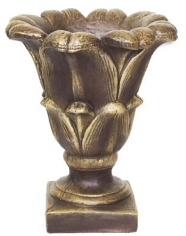 Zertifiziert Casa Padrino maceta barroco marrón antiguo / oro Ø 49 x A. 58 cm