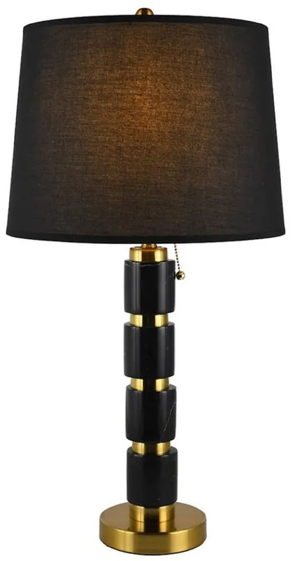Beliebt Casa Padrino lámpara de mesa de mármol de lujo negro / oro A. 70 cm