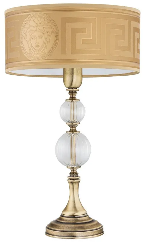 Casa Padrino lámpara de mesa barroco de lujo latón con pátina / oro A. 47 cm Neu Im Sortiment
