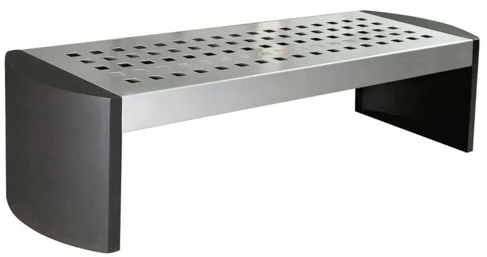 Beliebt Casa Padrino banco de jardín - banco de parque de metal plata / gris 200 cm