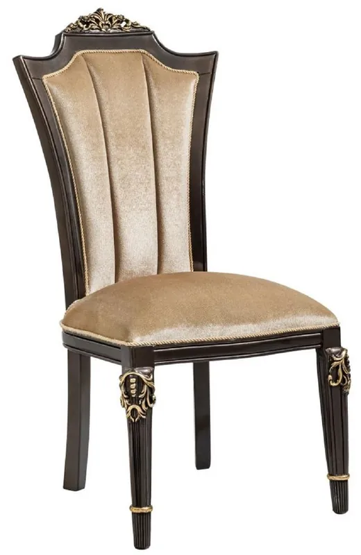 Casa Padrino silla de comedor barroco de lujo marrón claro A. 115 cm - Muebles Barrocos Schneller Versand