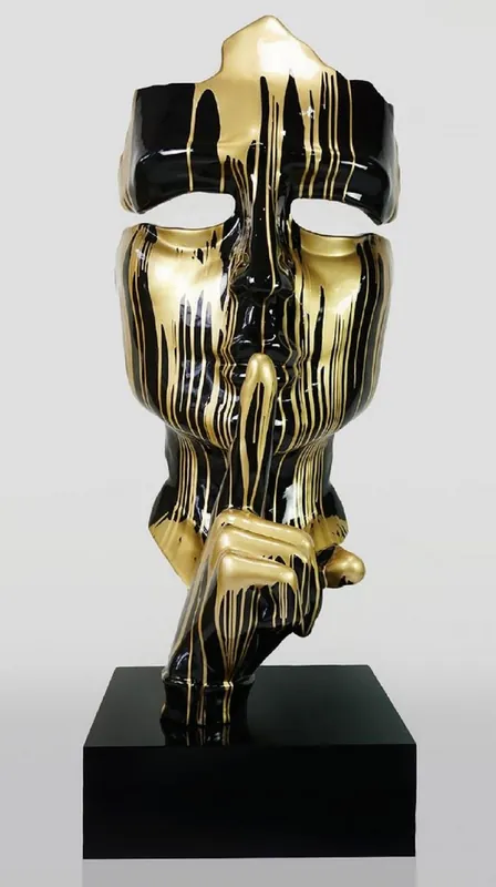 Wochenendangebot Casa Padrino escultura decorativa XXL negro / oro A. 190 cm