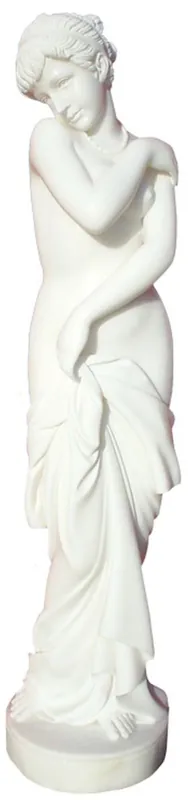 Casa Padrino Escultura de Mármol Art Nouveau de Lujo Mujer Blanco A. 180 cm Zertifiziert