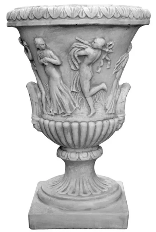Angebot Casa Padrino maceta decorativo de jardín barroco gris antiguo Ø 56 x A. 85 cm