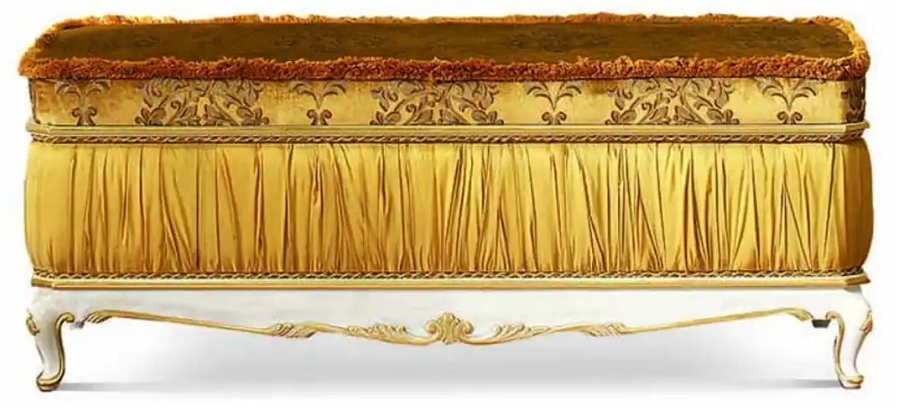 Sichere Zahlung Casa Padrino banco barroco de lujo 125,5 cm - Muebles barrocos - Hecho en Italia