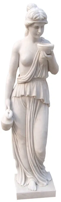 Garantierte Lieferung Casa Padrino Escultura de Mármol Barroco de Lujo Mujer Blanco A. 150 cm