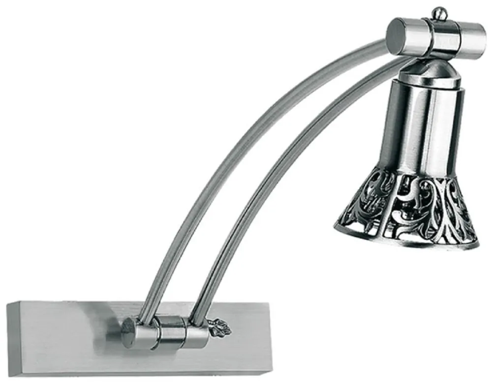 Casa Padrino lámpara de pared LED / lámpara de lectura barroco de lujo plata A. 35 cm Neue Ware