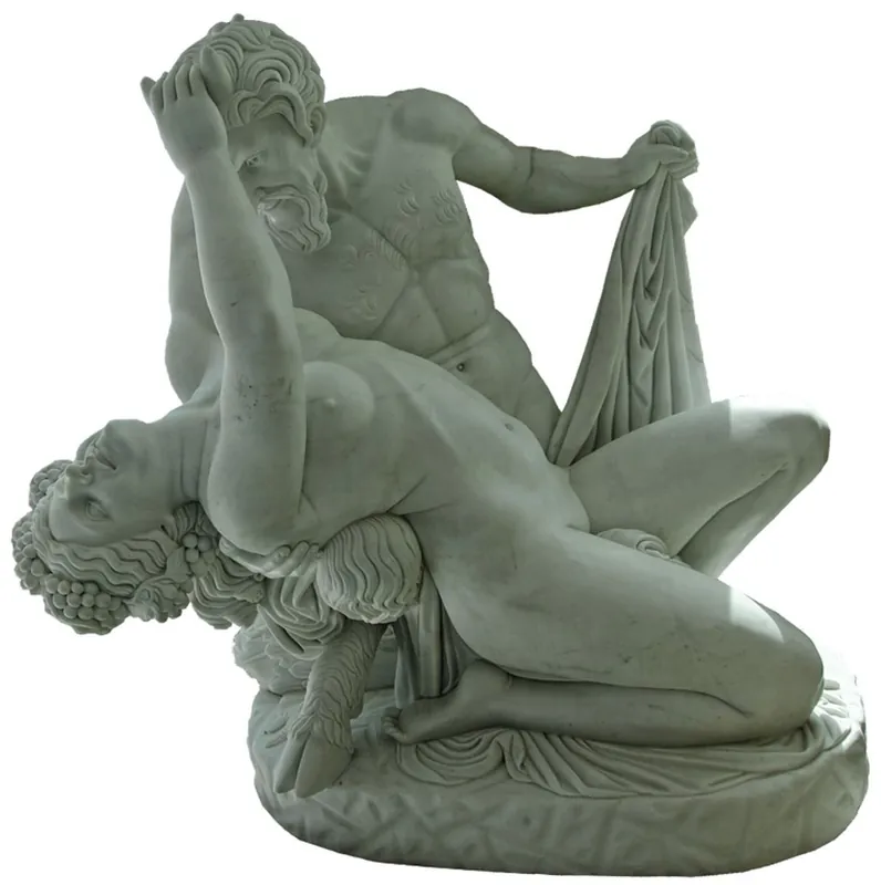 Sonderangebot Casa Padrino Escultura de Mármol de Estilo Antiguo Gris 110 x A. 115 cm
