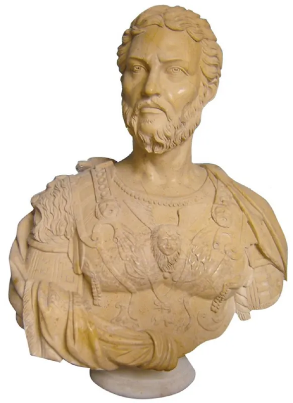 Begrenztes Angebot Casa Padrino busto de mármol de estilo antiguo de lujo romano beige A. 80 cm