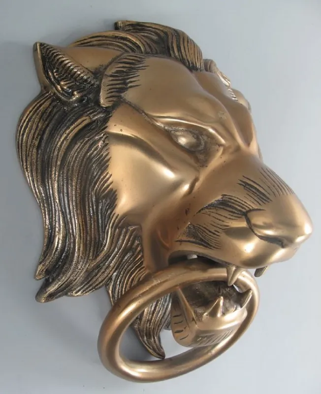 Online Kaufen Casa Padrino aldaba barroco de aluminio león bronce A. 40 cm - Accesorios decorativos barrocos