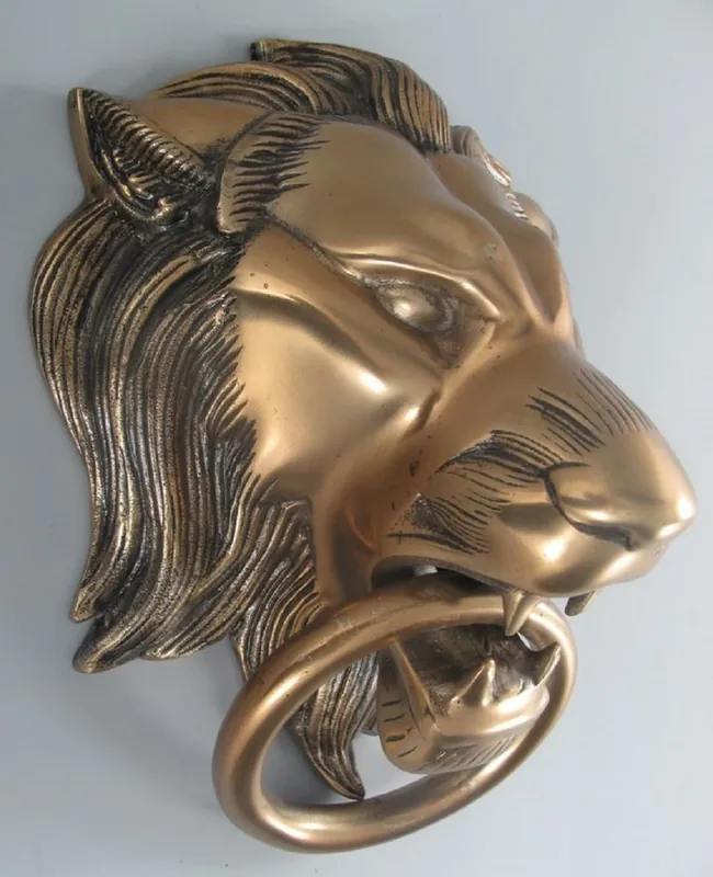 Letzte Chance Casa Padrino aldaba barroco de aluminio león bronce A. 33 cm - Accesorios decorativos barrocos