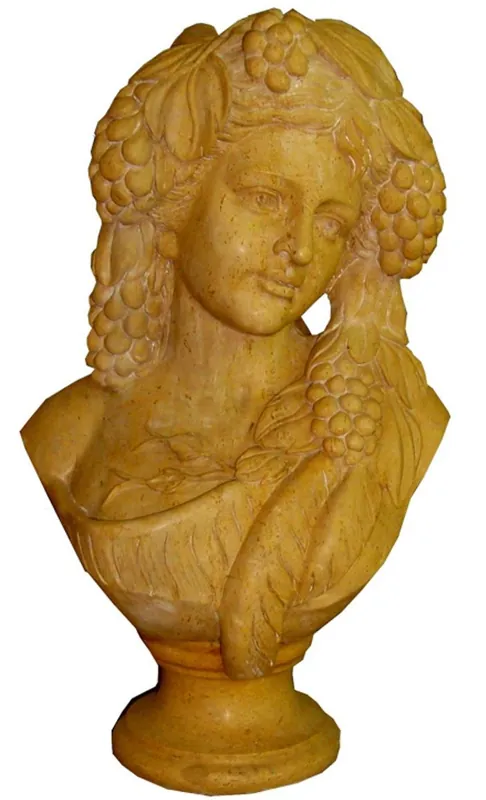 Preisreduziert Casa Padrino busto decorativo de mármol Art Nouveau de lujo mujer beige A. 45 cm