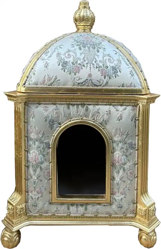 Pompöös de Casa Padrino casa para gatos barroco Provenza plata / oro - diseñada por Harald Glööckler Aktuell
