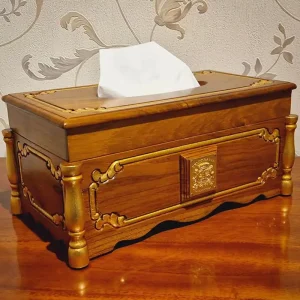 Casa Padrino caja de pañuelos barroco de lujo marrón / oro - Hecho en Italia Beliebt