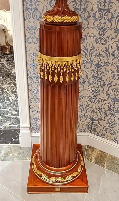 Casa Padrino Columna Barroco de Lujo Marrón / Oro A. 120 cm - Muebles Barrocos - Hecho en Italia Top-Angebot