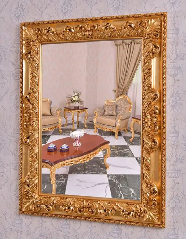 Casa Padrino espejo barroco de lujo oro A. 134 cm - Espejo de pared rectangular de estilo barroco - Hecho en Italia Jetzt Bestellen