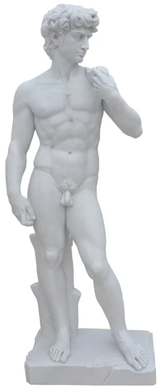 Casa Padrino Escultura de Mármol de Estilo Antiguo Hombre Gris A. 180 cm Neuheit