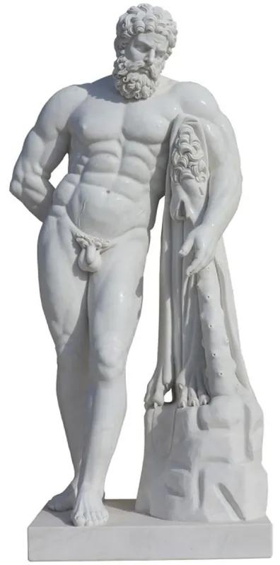Sichere Zahlung Casa Padrino escultura decorativa de mármol para jardín hombre gris A. 180 cm