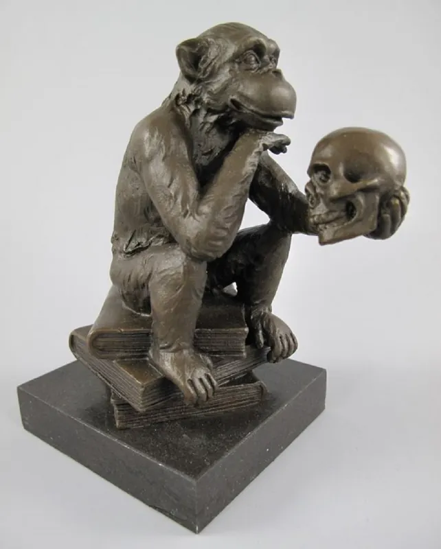 Letzte Chance Casa Padrino figura decorativa de bronce mono A. 14 cm - Escultura de bronce - Accesorios decorativos