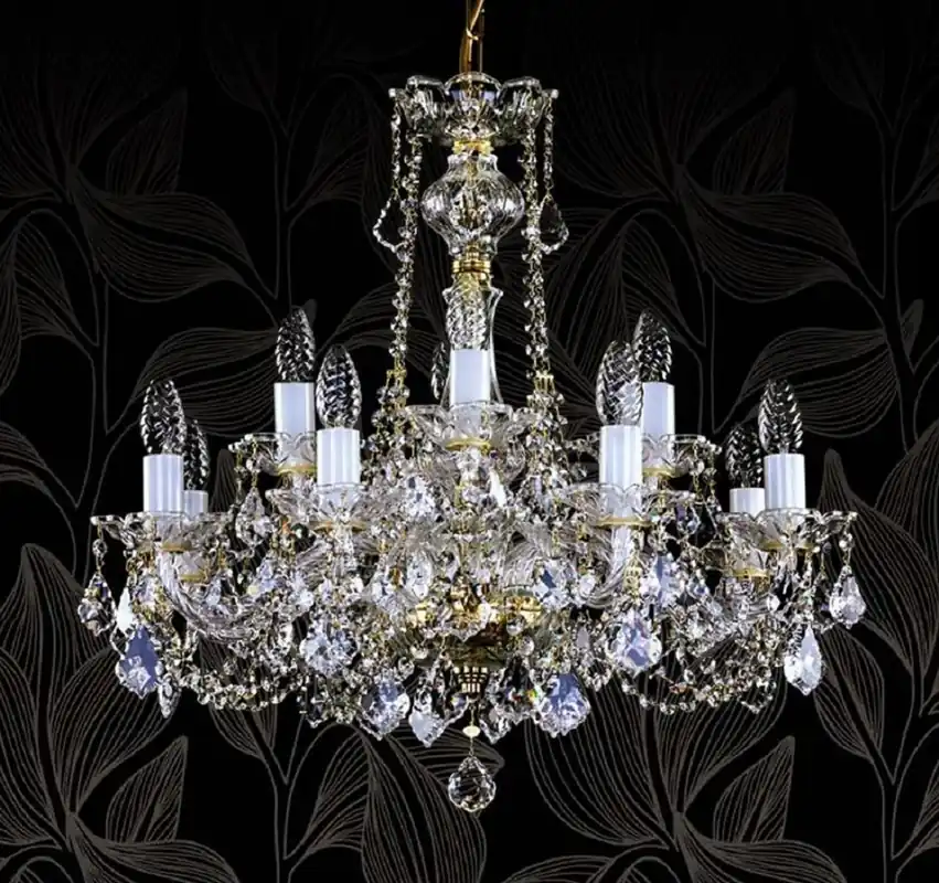 Aktuell Casa Padrino araña de luces barroco de lujo con cristal de bohemia oro Ø 64 cm