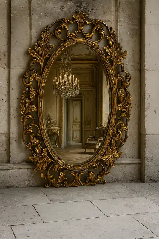 Casa Padrino espejo barroco oro A. 108 cm - Muebles de estilo barroco Günstig
