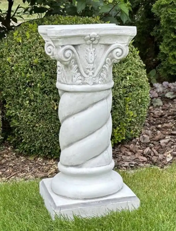 Casa Padrino columna decorativa de jardín barroco gris A. 70 cm - Decoración de jardín de estilo barroco Nur Für Kurze Zeit