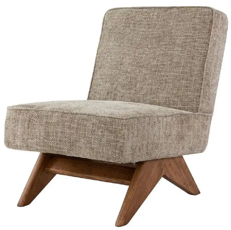 Casa Padrino sillón de salón y hotel de lujo beige / marrón A. 73 cm - Muebles de lujo Geprüft