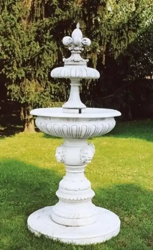 Casa Padrino Fuente Barroco Blanco Ø 95 x A. 215 cm - Hecho en Italia Sonderaktion