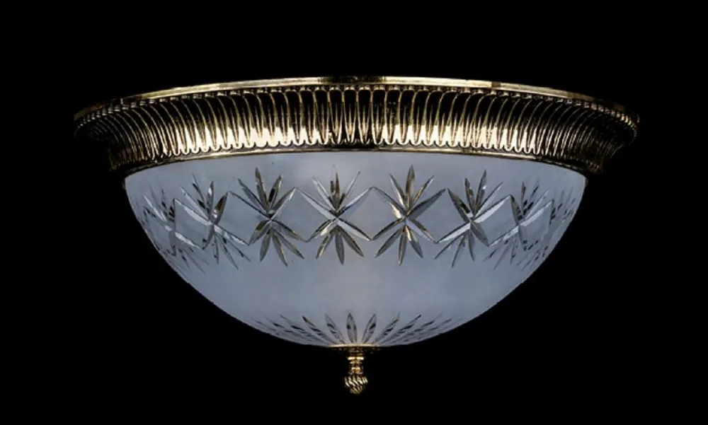 Neu Im Sortiment Casa Padrino lámpara de techo barroco de lujo latón antiguo Ø 50 x A. 25 cm - Luces barrocos
