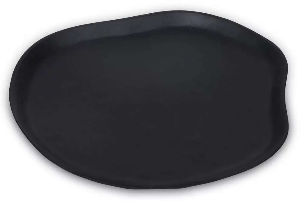 Sonderaktion Casa Padrino bandeja de aluminio de lujo negro mate 60 cm - Accesorios decorativos