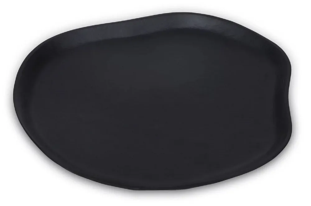 Casa Padrino bandeja de aluminio de lujo negro mate 40 cm - Accesorios decorativos Wochenendangebot