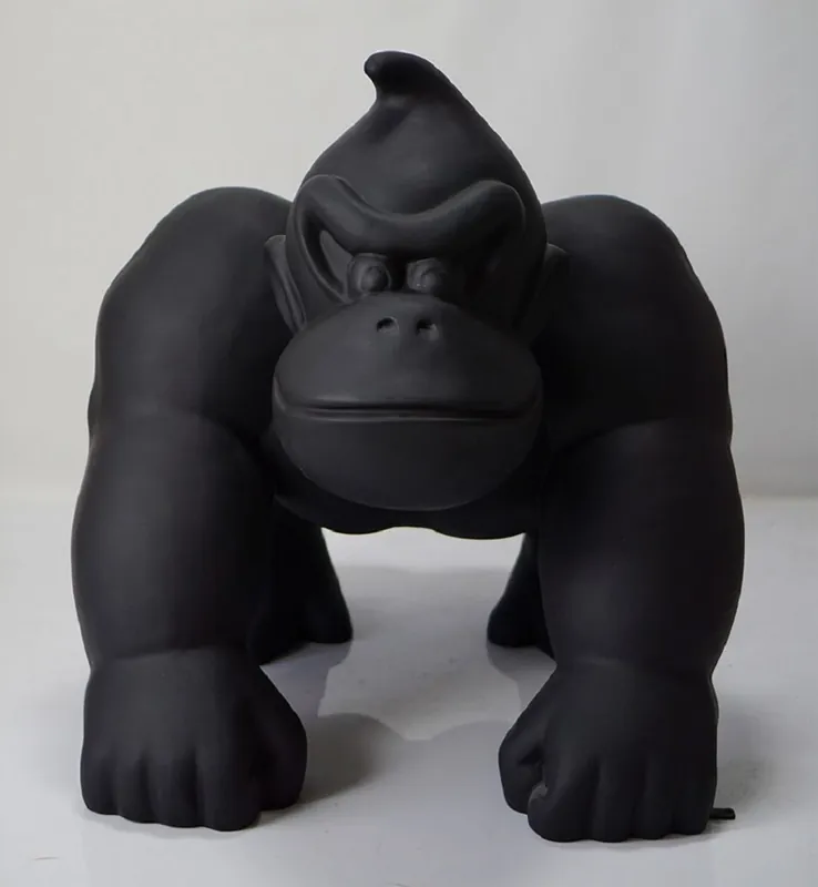 Angebot Casa Padrino escultura decorativa XXL mono gorila negro mate A. 104 cm - Figura Decorativa XXL