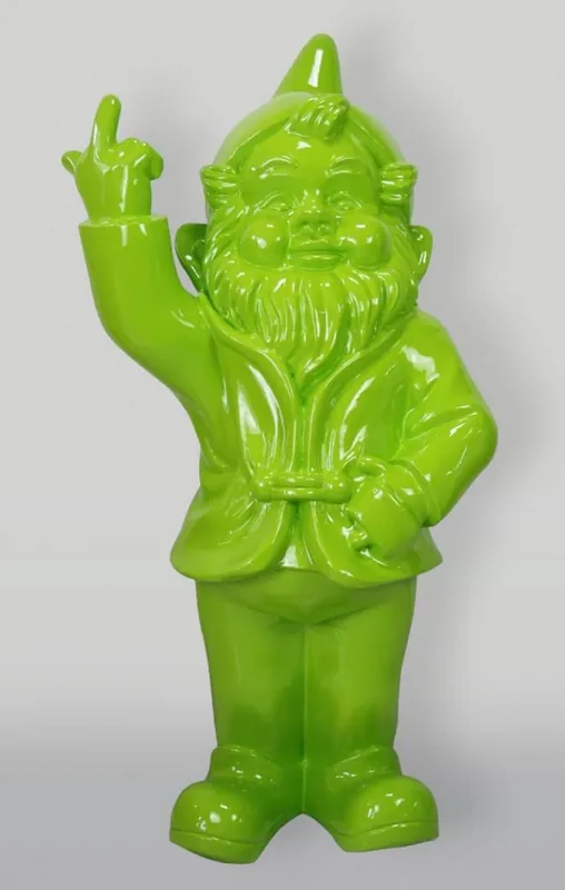 Heißes Angebot Casa Padrino escultura decorativa XXL enano de jardín verde A. 170 cm - Figura de jardín grande