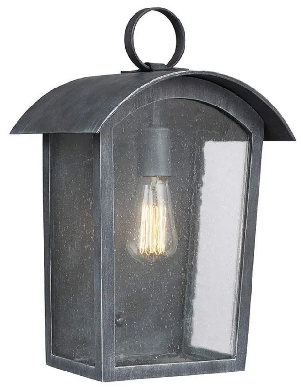 Markenprodukt Casa Padrino lámpara de pared de exterior de lujo negro A. 41,3 cm - Iluminación exterior de lujo