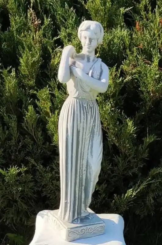 Ausverkauf Casa Padrino escultura decorativa de piedra para jardín Art Nouveau señora gris A. 48 cm