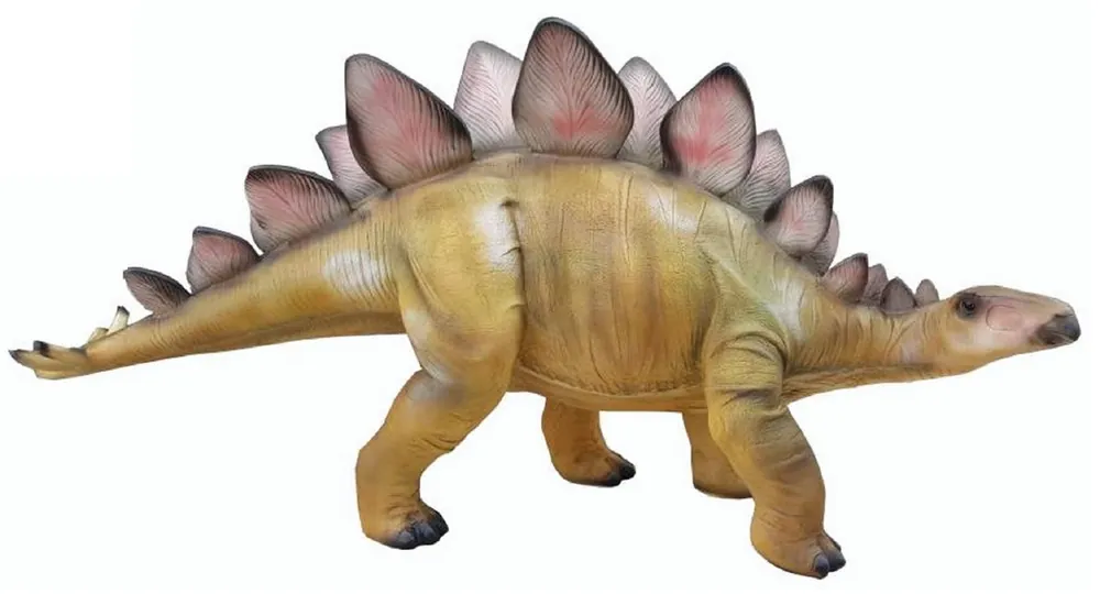 Casa Padrino escultura decorativa XXL dinosaurio estegosaurio beige / gris 100 cm - Figura decorativa da jardín Günstig