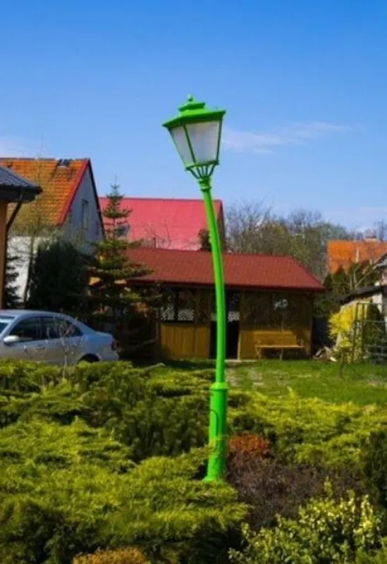 Casa Padrino linterna de jardín Art Nouveau verde A. 353,5 cm - Iluminación exterior Bestseller