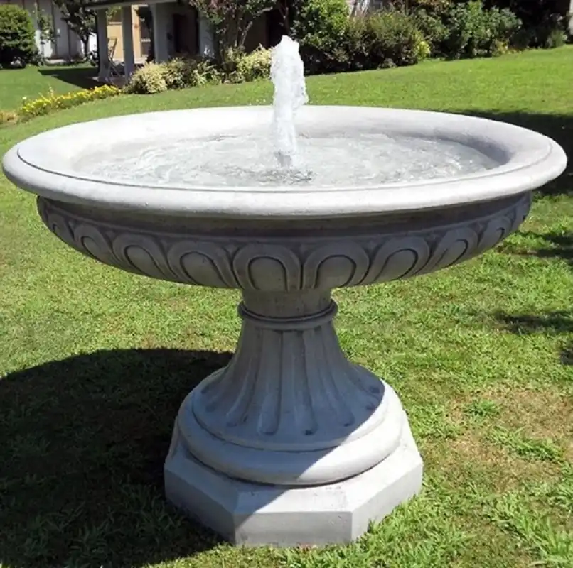 Meistverkauft Casa Padrino fuente barroco gris Ø 150 x A. 115 cm - Fuente de jardín redonda - Hecho en Italia