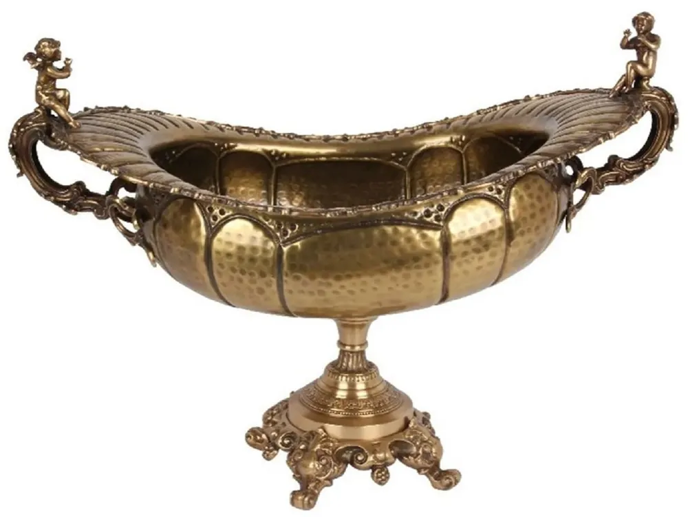Jetzt Bestellen Casa Padrino cuenco decorativo barroco de latón oro 75 x 41 x A. 52 cm - Accesorios decorativos barrocos